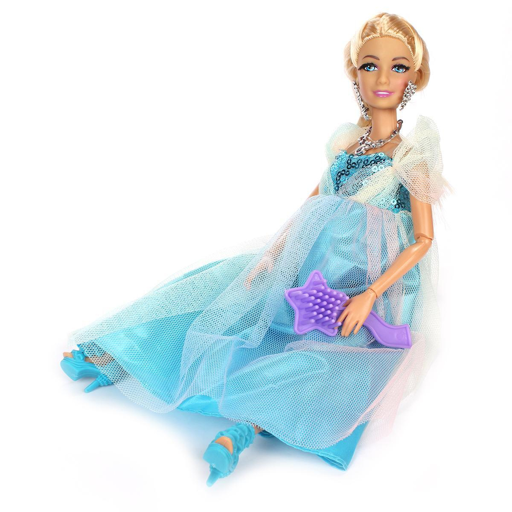 Кукла тип модель София 29 см. беременная, руки и ноги сгиб, ресницы, акс. (Карапуз)