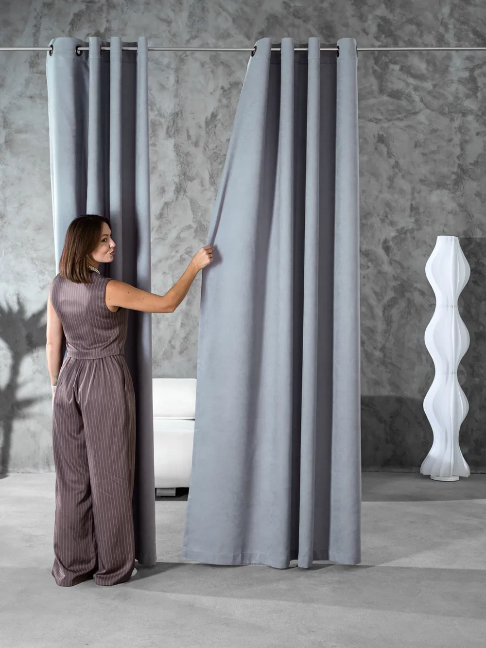 Комплект штор на люверсах - 2 шт