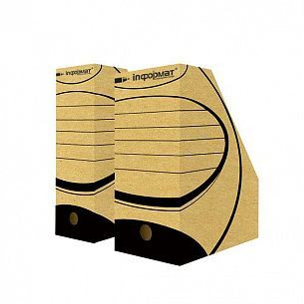 Накопитель inФОРМАТ 260х320х150 мм А4 серый картон разобран.