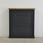 Dipriz Тумба для обуви Неаполь, 2 двери 1 ящик, сосна, 87х97х21 см, серый