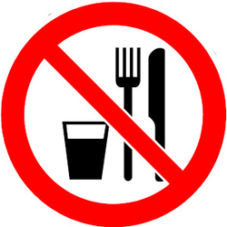 Р30 "Запрещается принимать пищу"