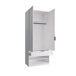 Шкаф распашной 2-х дверный Нордик 2, белый