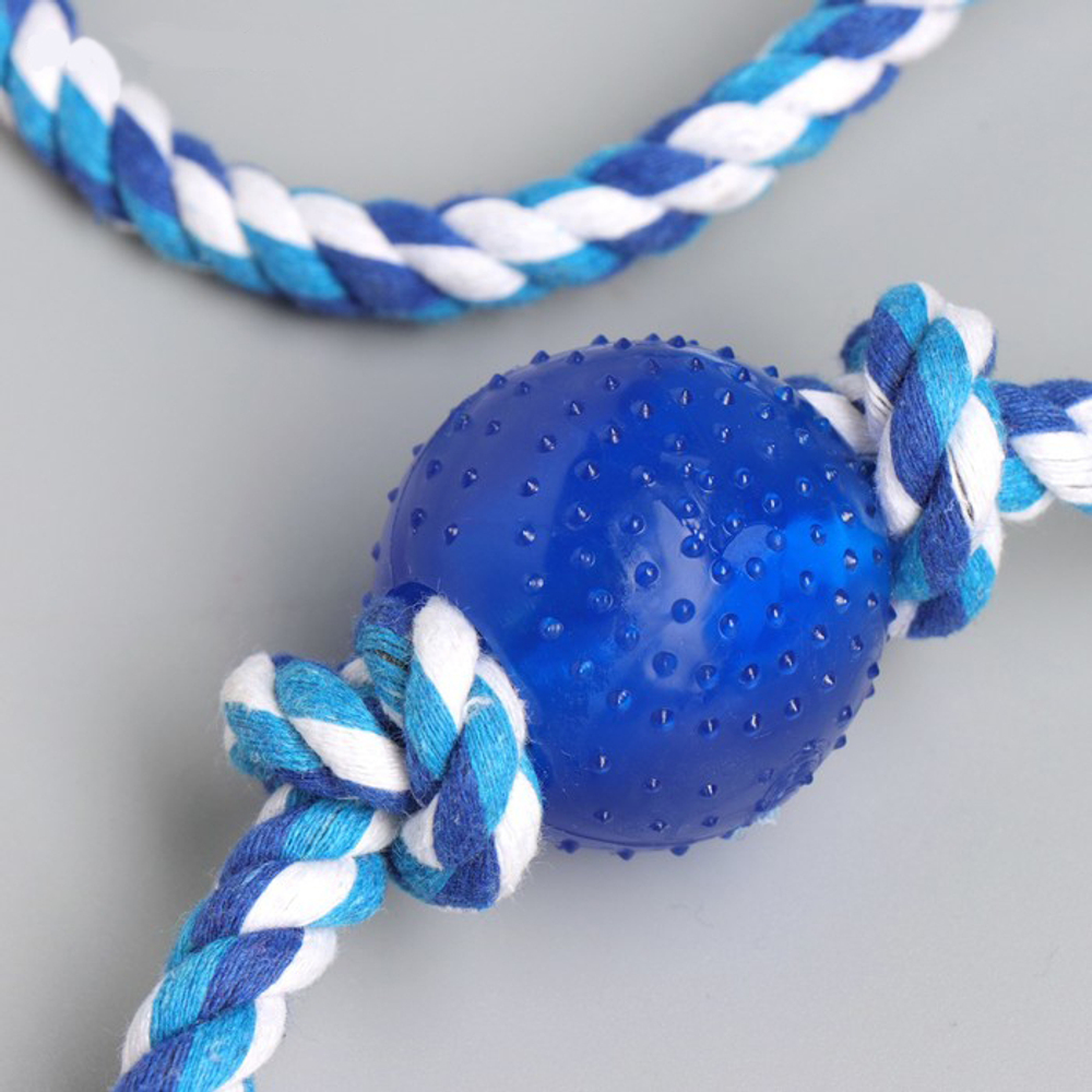 Игрушка-дразнилка для собак с мячиком, 95 г, до 54 см