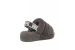 UGG Fluff Yeah Slide-Grey