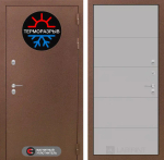 Дверь с терморазрывом входная Лабиринт Термо Магнит 13 - Грей софт