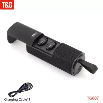 Колонка Bluetooth TG 807 с беспроводными наушниками