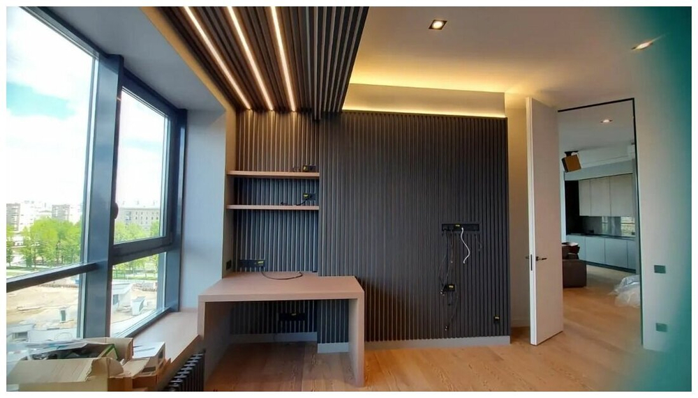 Столешница МДФ в шпоне Бука