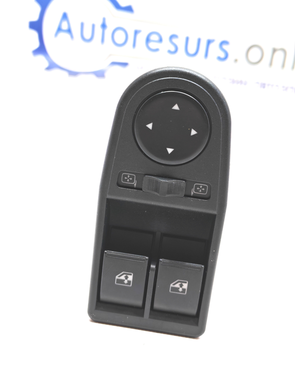 Блок стеклоподъемниками "RP" ВАЗ-2195, 2197 Datsun, URBAN (2 кнопки, эл. привод зеркал) (бел. подсв.)