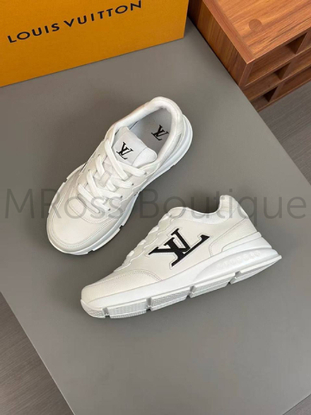 Мужские кроссовки Louis Vuitton Classic белого цвета с логотипом