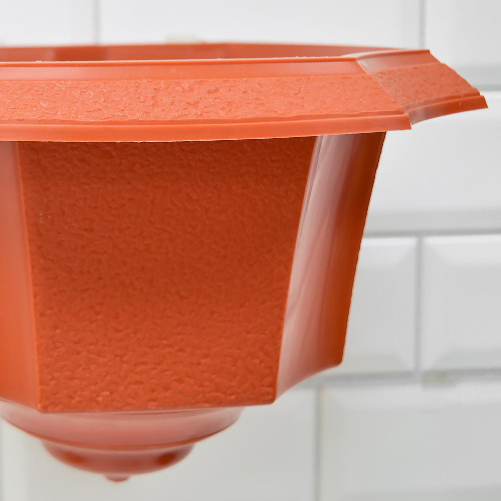 Горшок цветочный настенный "Ника" 4л h130мм, в ассортименте