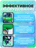 Масляный компрессор ECO "AE-1005-B1", мощность 2.2кВт, ресивер 100л