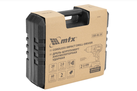Дрель-шуруповерт аккумуляторная ударная бесщет. CIDS-BL-20, Li-Ion, 20 В// MTX