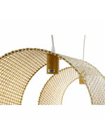 Потолочный светильник DKD Home Decor Светло-коричневый Деревянный Бамбук 50 W 220 V 80 x 30 x 30 cm