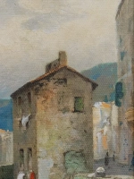 Картина на натуральном холсте настенная интерьерная 27*27 см