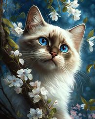 Almaz qaşlarla tablo \ Алмазная вышивка \ Diamond painting Кошачья гармония / 2025-08-20 / 2025-08-20