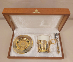 Набор чайно/кофейный "Узорный" (Златоуст)