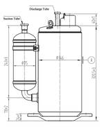Компрессор QXA-F275F030 6.6 кВт