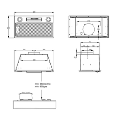 Встраиваемая вытяжка Korting KHI 6755 X