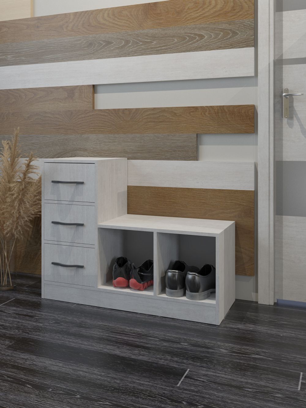 Обувница 3 Вена (молокай), МФ 1+1