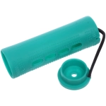 Бигуди-коклюшки 10шт с фиксирующими резинками «VOLNA», цвет мятный, d-2,5см (пакет с подвесом)