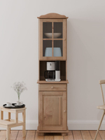 Шкаф навесной Лена двухдверный из сосны (верхняя часть буфета Лена), бейц