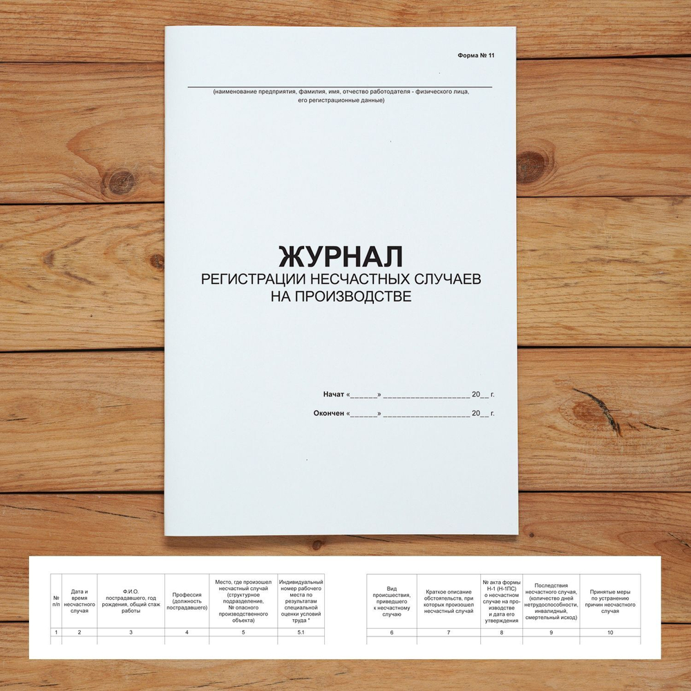 Комплект журналов по охране труда А4, 40 страниц
