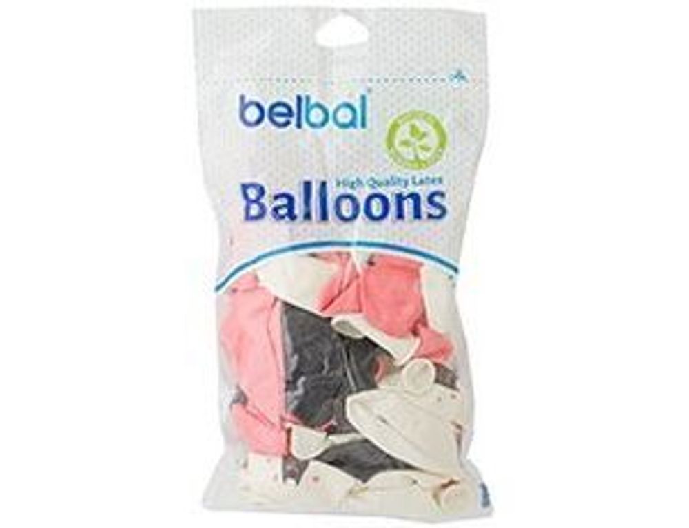 Шар (14"/36 см) Хеллоуин гламур 2цв 50 шт.