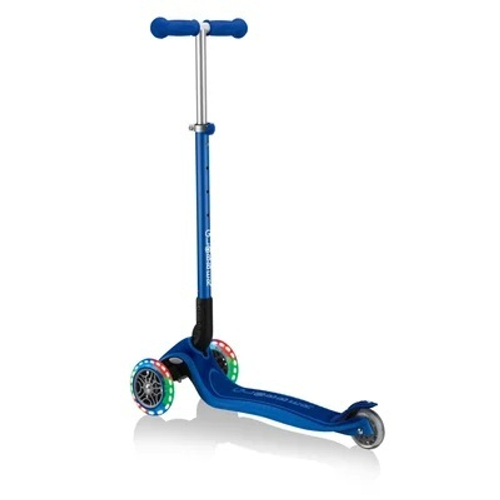 Самокат Globber Primo Foldable Plus Lights синий