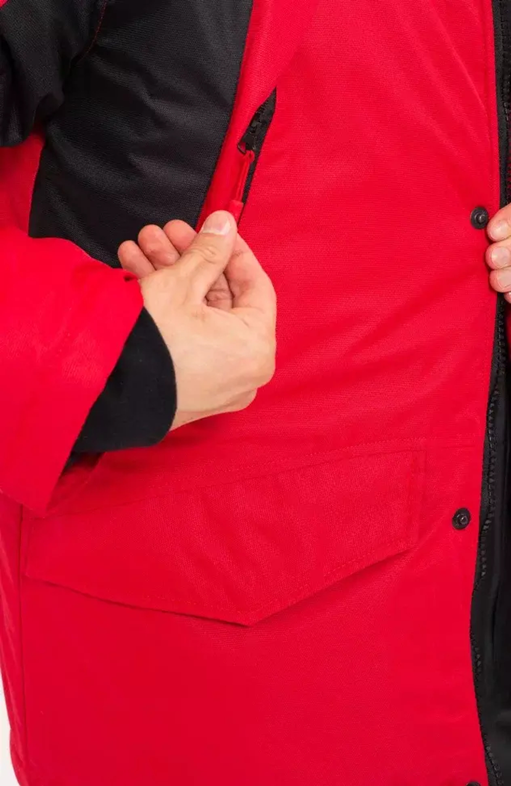 Зимний мужской костюм-поплавок ONERUS "Фишер -45" (Таслан) Красный/Черный