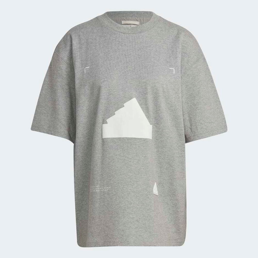 Adidas Oversized Heather Logo Tee "Gray"