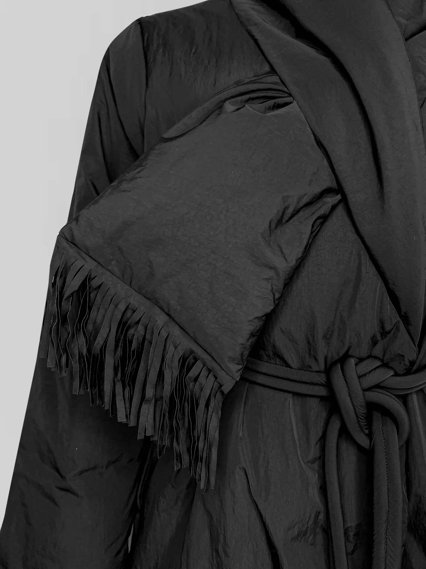 Куртка-одеяло однотонная с шарфом