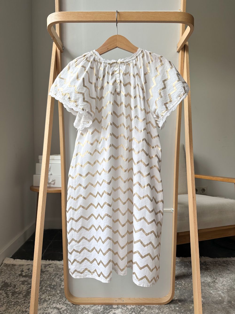 Хлопковое платье Velveteen, 128