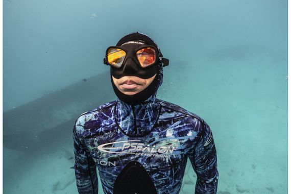 Маска с просветленными линзами Epsealon Sea Wolf Red Flash