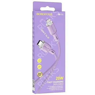 Кабель Borofone BX87 Type-C-Lightning PD20W 3А 1м Braided Black