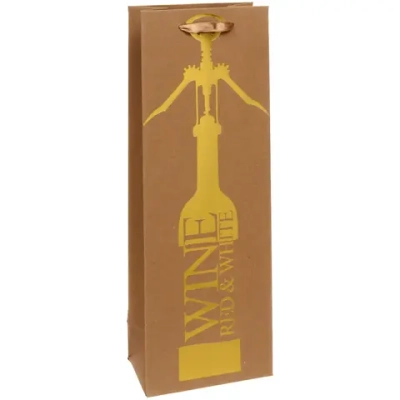 Пакет под бутылку «Золотой шик» 36*12,5*8,5 см