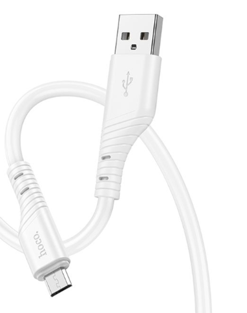 Кабель HOCO X97 USB-microUSB 2.4A 1м Silicone White