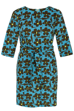 Повседневное платье 1398А, зел.цветы #362ЗЦ051398А