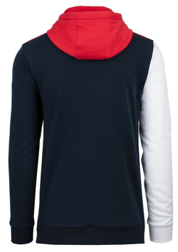 Мужская теннисная кофта Fila Sweathoody Jacob - navy/white/fila red