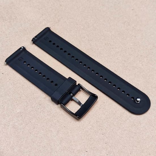 Ремешок 24 мм Elegant для Suunto 9 Baro, Suunto 7, Suunto Spartan Sport силиконовый (Черный)