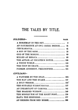 Tales of Soldiers and Civilians | Bierce Ambrose