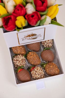 Коробка Шкатулка тюльпаны