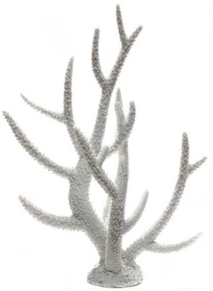 Decor 254 Пластиковый коралл БЕЛЫЙ 27*13,5*32 см