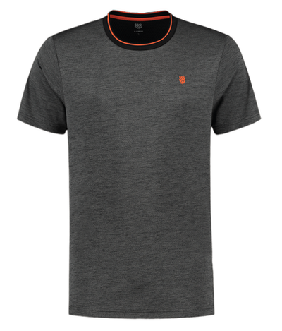 Теннисная футболка K-Swiss Tac Hypercourt Double Crew - Gray