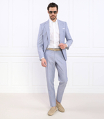 Брюки H-Genius-224 BOSS BLACK - голубой(50489421)