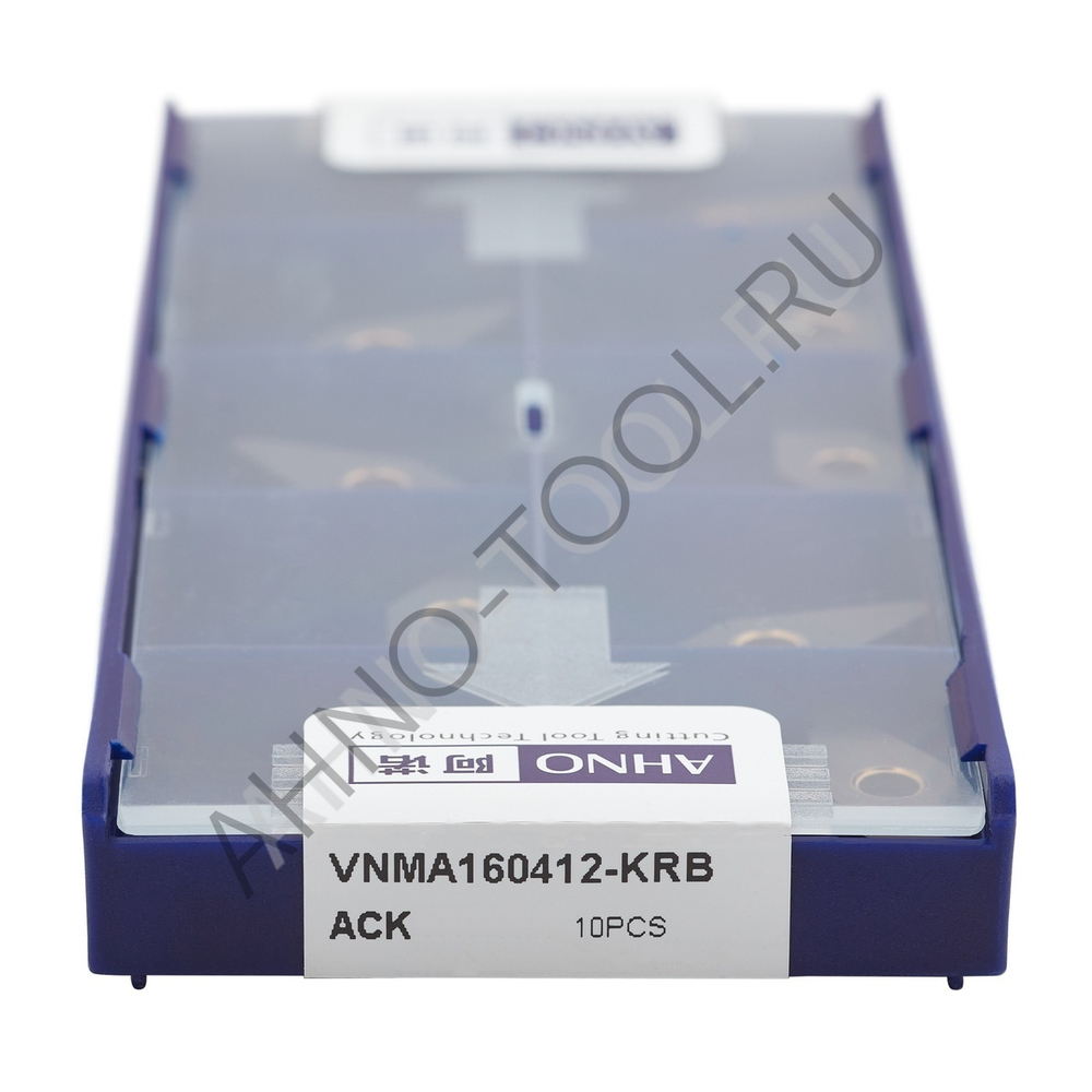Пластина твердосплавная ISO VNMA160412-KRB ACK10E AHNO по чугуну, чистовая
