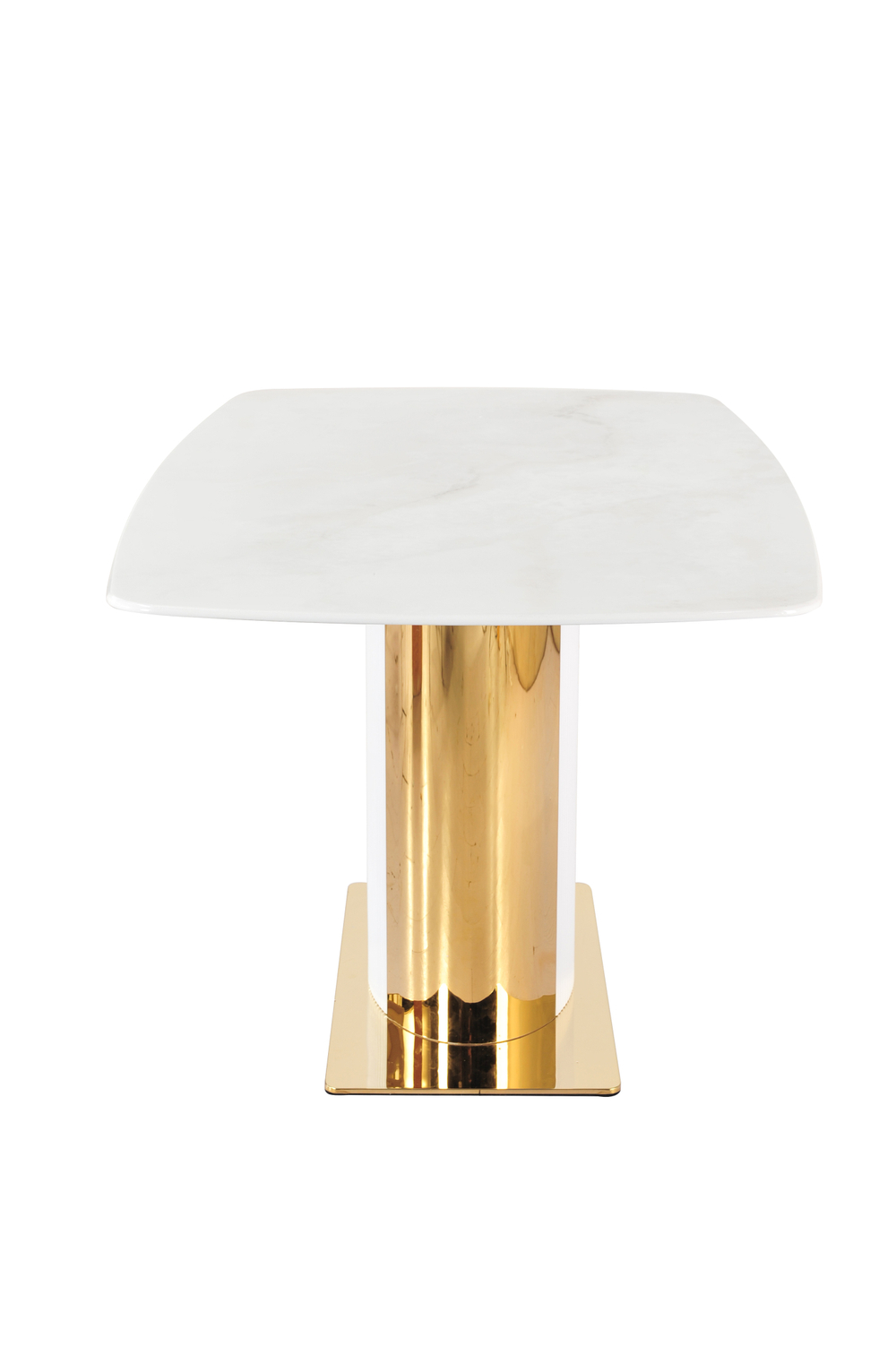 Стол обеденный Ist Casa Барнео, 160х90х76 см, светло-серый, золото