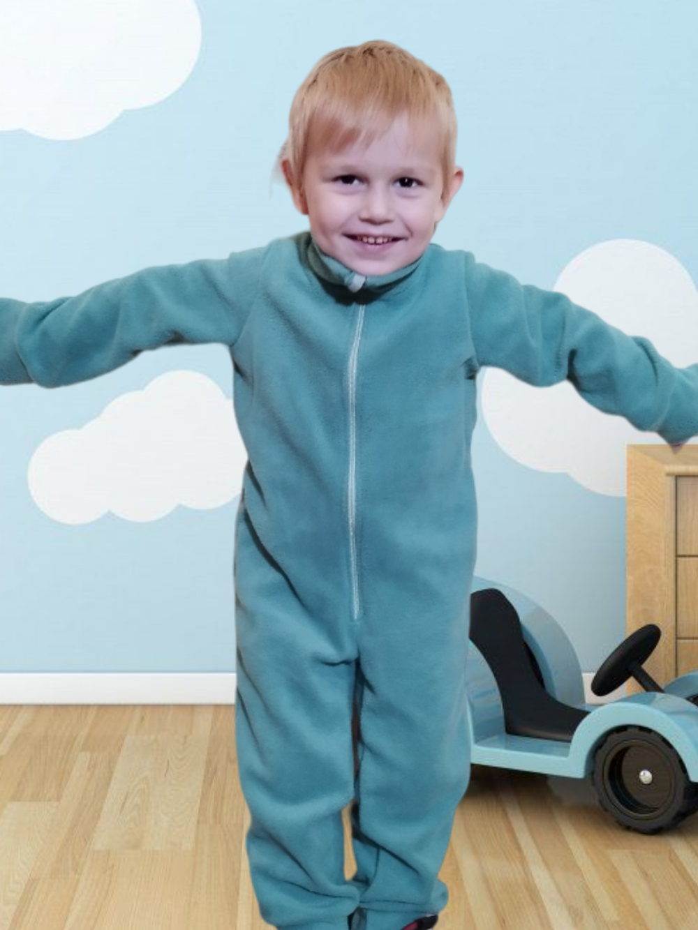 1141 Комбинезон детский флис арктик (60-116)