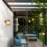 2286/1 NATURE ODL12 659 патина коричневый Уличный светильник-подвес IP44 E27 100W 220V LAGRA