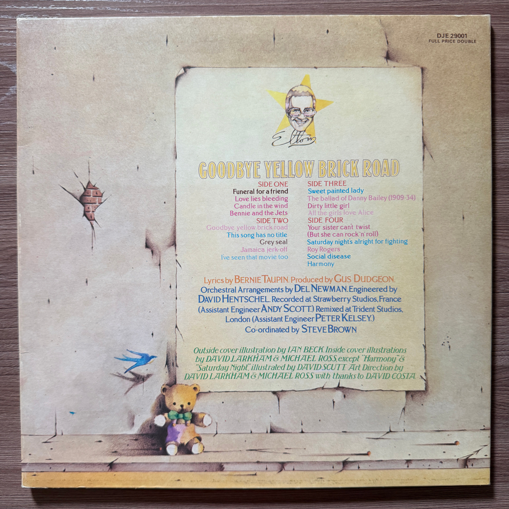 Elton John ‎– Goodbye Yellow Brick Road 2LP (Англия 1978г.) Yellow Т