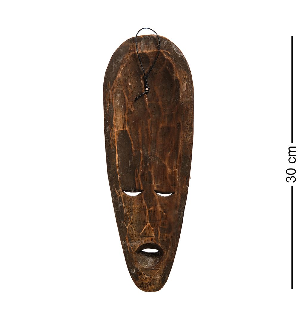 20-164 Панно настенное «Маска» (албезия, о.Ломбок) 30 см